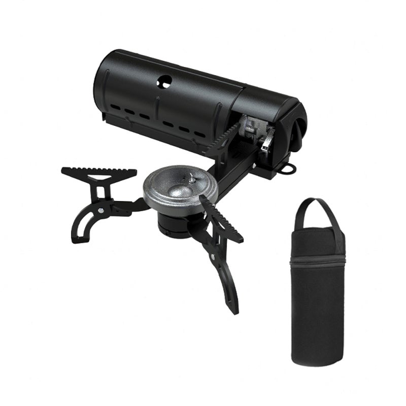 CLS Camping Stove 2800W Black - High Power Stable Firepower Cassette Stove for Outdoor Camping Picnics Backpacking Hiking - Image 1