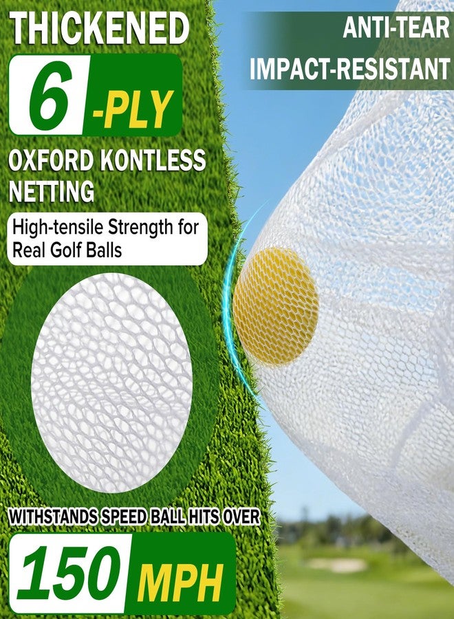 Narremcoy Golf Chipping Net with Tri-Turf Hitting Mat Set - Foldable Practice Target, 12 Foam Balls & 6 Tees in Carry Bag - Indoor Outdoor Backyard Golf Precision Training Gift & Aid for Beginners - Image 4