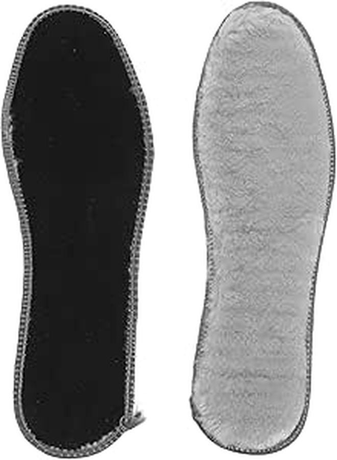 Warm Winter Insoles For Women Thick Plush Thermal Boot Liners Size 41 Gray 4 Pairs - Image 1
