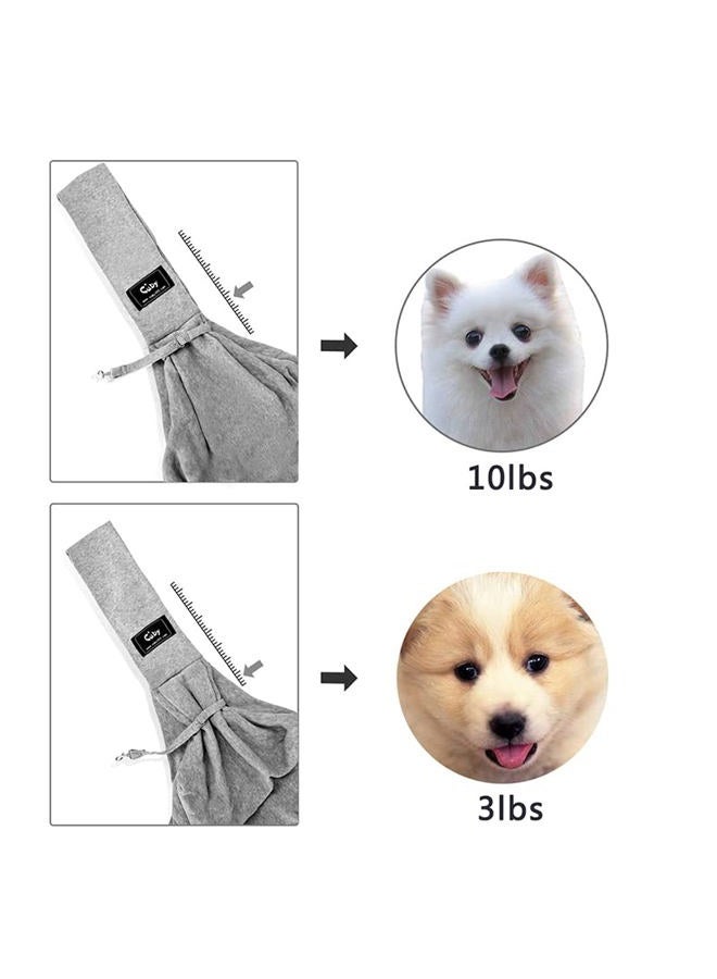 Cuby Reversible Pet Sling Carrier Hands-free Sling Pet Dog Cat Carrier Bag Soft Comfortable Puppy Kitty Rabbit Double-sided Pouch Shoulder Carry Tote Handbag - Image 4