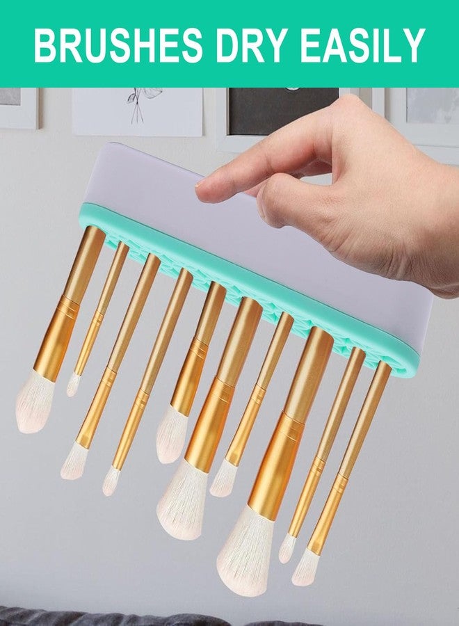 GDFYMI 1Pcs Makeup Brushes Holder Silicone Make Up Brush Holder Stand Makeup Vanity Brush Holders for Painting Pen Brushes Nail Clippers Drill Pens Ruler Sewing Craft Tools (Green) - Image 4