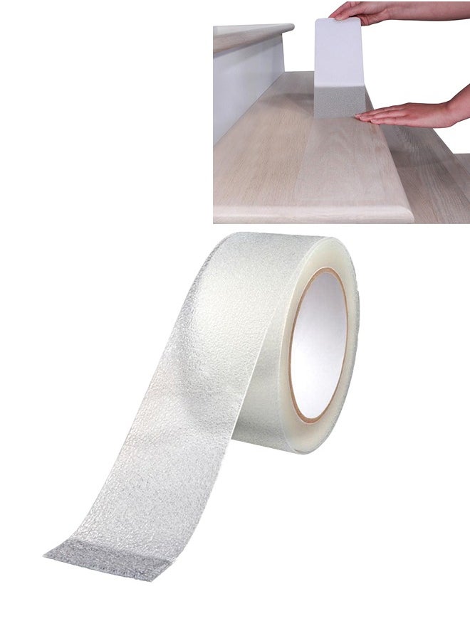 Joybos Anti Slip Tape for Indoor Outdoor Stair Treads 5M Long 5CM Wide Each Roll Easy Install - Clear Anti-Slip Indoor Strips Non-Slip Traction Grip Tape to Tubs, Boats, Stairs  - Image 1
