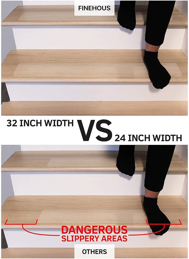 Joybos Anti Slip Tape for Indoor Outdoor Stair Treads 5M Long 5CM Wide Each Roll Easy Install - Clear Anti-Slip Indoor Strips Non-Slip Traction Grip Tape to Tubs, Boats, Stairs  - Image 2
