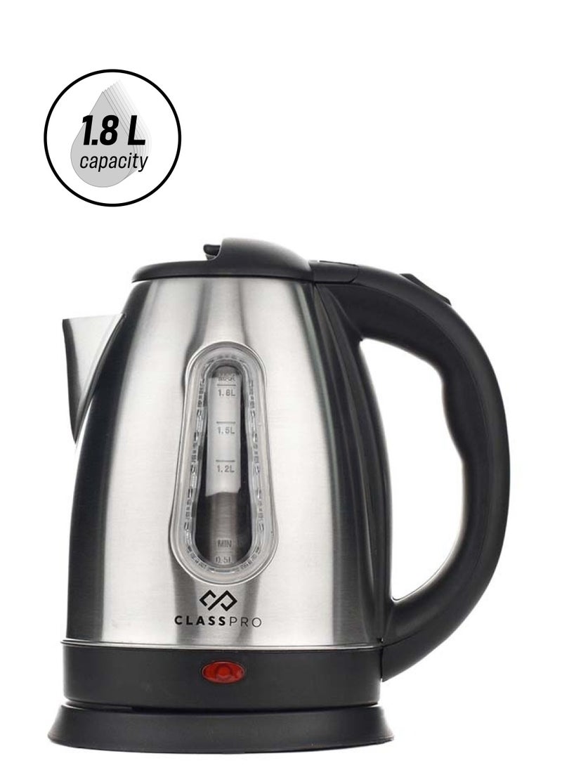 ClassPro - Kettle 1.8L 1800W Stainless Steel - Image 1