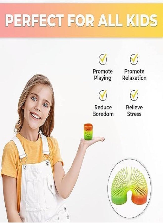 Generic 1 Pcs Rainbow Spring Toys, Spring Party Bag Fillers - Mini Smiling Rainbow Toys, Rainbow Smiley Games Spring Party Favors for Kids Boys Girls Party Favor Prizes  - Image 4