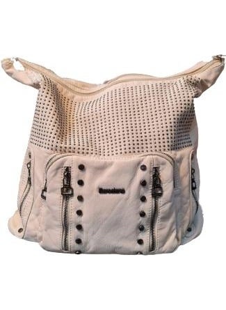 Barcelona - Wash Leather Women's Shoulder and Backpack Bag - Image 1