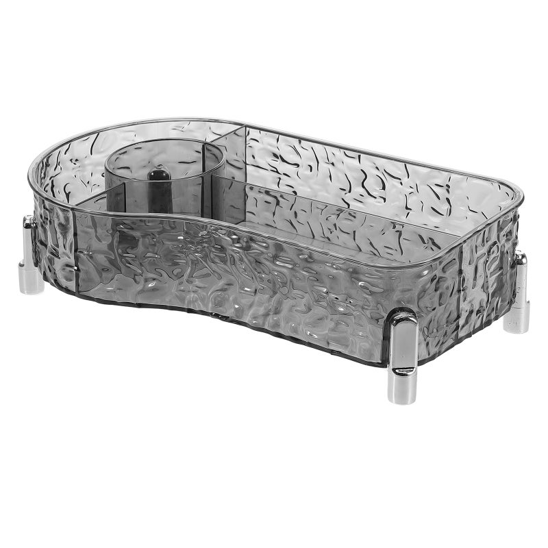 Transparent Multi Compartment Storage Box for Makeup and Accessories, Durable Design - Image 5