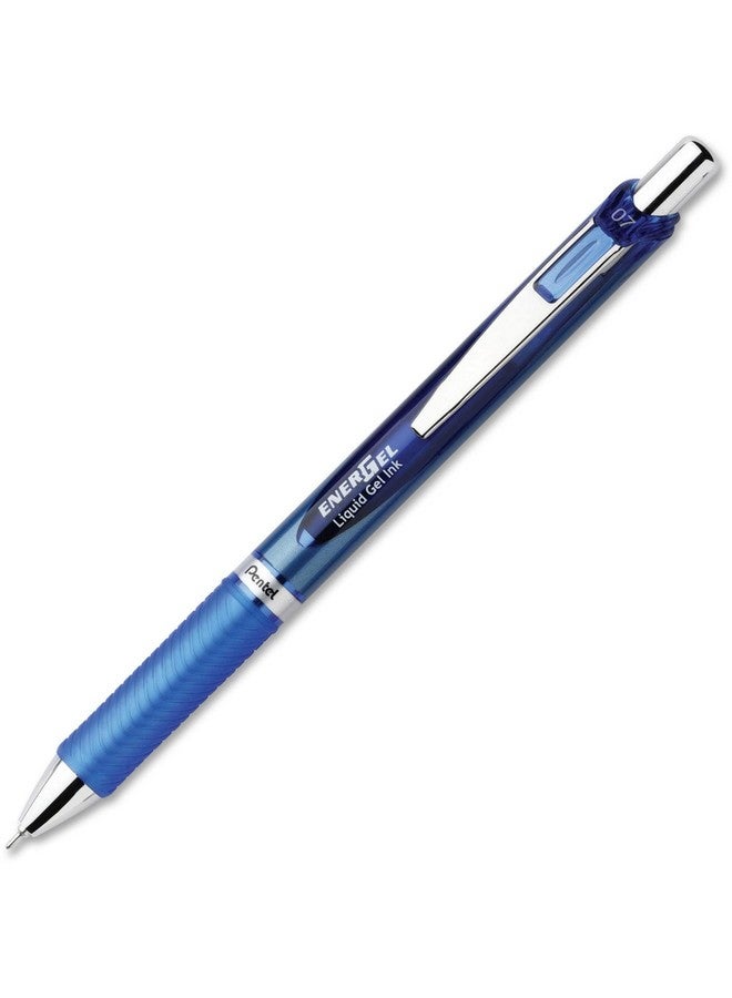 Pentel ® Energel™ Deluxe Rtx Retractable Pens, Needle Point, 0.7 Mm, Blue Barrel, Blue Ink, Pack Of 12 Pens - Image 3