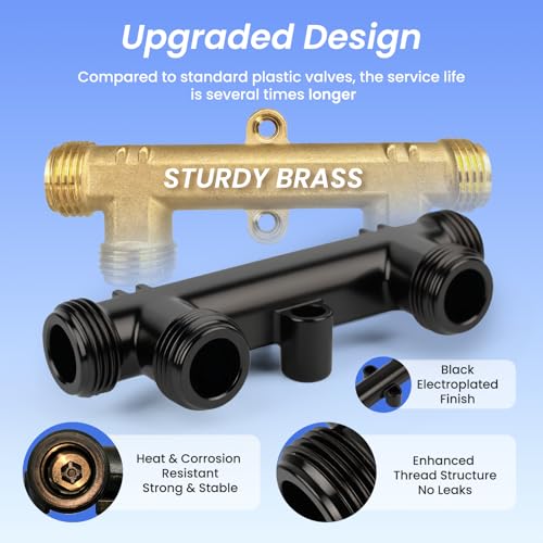 TheMiLiO Upgraded WP596816 Hot Water Recirculating Pump Sensor Valve KitNew Copper FinishCompatible with watts premier 500800500805grundfos up comfort SystemsIncludes 2x12 Lines 2x12x38 Fittings - Image 3