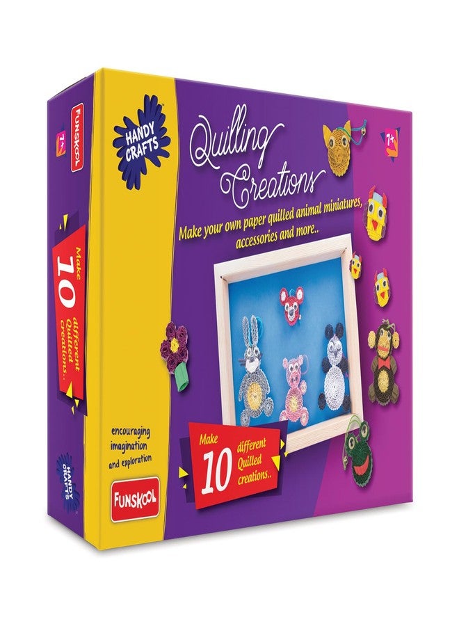 Funskool Handycrafts Quilling Creations, Make Your own Quilling Art Creations, Art and Craft Kit, Ages 7 Years and Above, Multicolour - Image 1