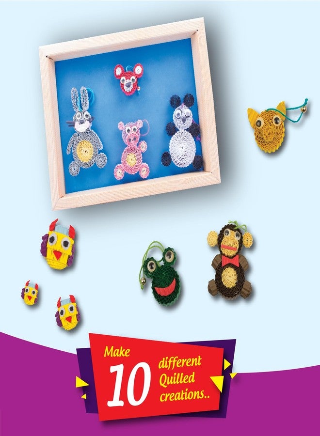 Funskool Handycrafts Quilling Creations, Make Your own Quilling Art Creations, Art and Craft Kit, Ages 7 Years and Above, Multicolour - Image 2