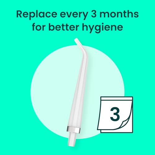 quip Water Flosser Tip Refills - Cordless Water Flosser Refill Tips - Teeth Cleaner Pick with 360 Degree Rotating Replaceable Tip, Rechargeable Water Dental Pick Refills - 3 ct - Image 5