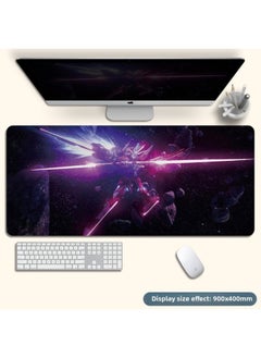 Mouse Pad Stain-resistant A Generation Of Oversized Rubber Table Pad Animation Game Precision Lock Edge Mouse Pad Electric Race Span-Color:900*400*2mm-Pattern:K35-Gundam