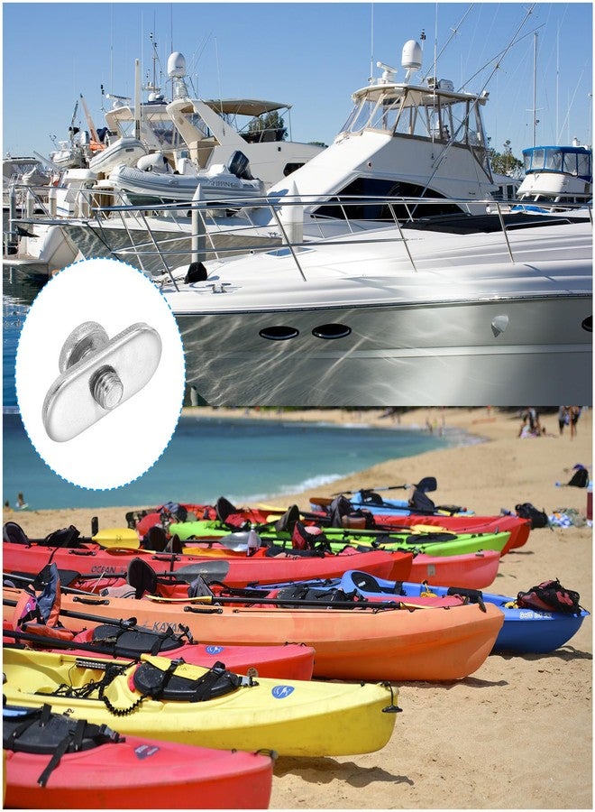 PATIKIL براغي مسار قوارب الكاياك من باتيكيل 316 من الفولاذ المقاوم للصدأ مع صواميل المسار 6 عبوات مجموعة استبدال معدات التركيب مع براغي خيط M6x10mm لقوارب الكانو والقوارب وقوارب الكاياك - Image 5