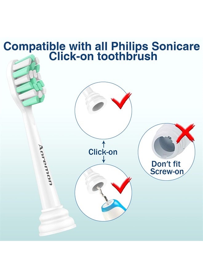 Aoremon Replacement Brush Heads for Philips Sonicare Electric Toothbrush 2 Series C1 C2 W2 A3, 10 Pack - Image 4