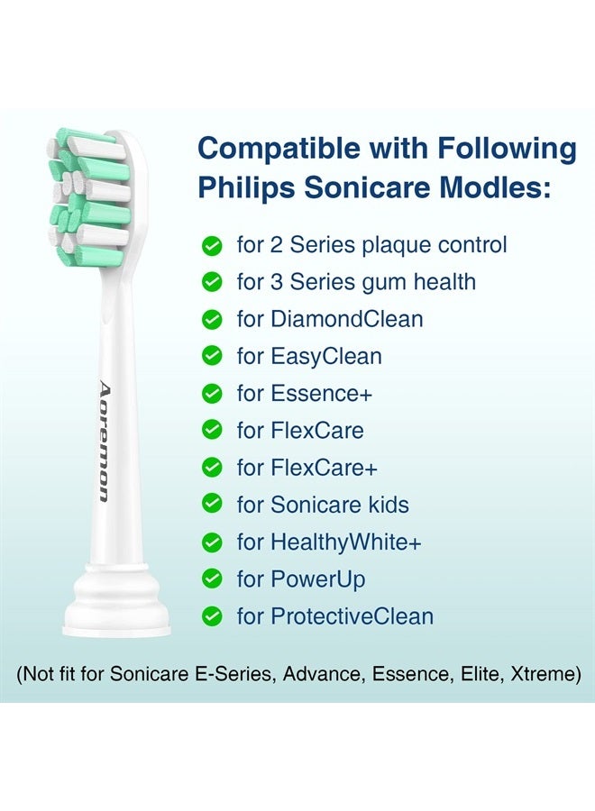 Aoremon Replacement Brush Heads for Philips Sonicare Electric Toothbrush 2 Series C1 C2 W2 A3, 10 Pack - Image 3