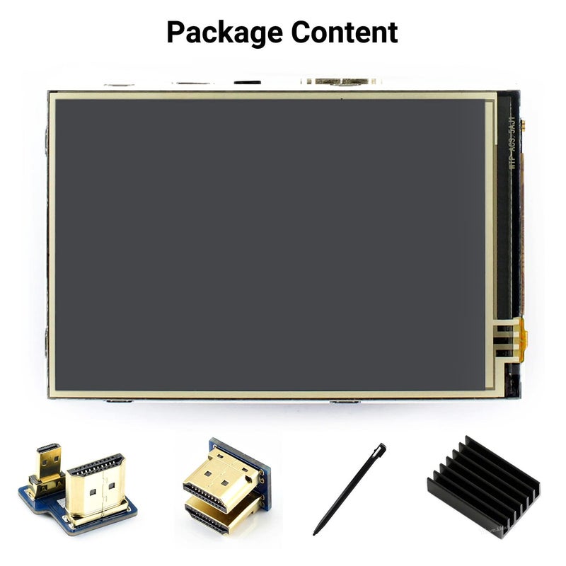 Waveshare 3.5inch Resistive Touch Screen LCD, Compatible with Raspberry Pi 5/4B/3B/Zero/Zero W/Zero 2W/Pico/Pico W/Pico WH, 480Ã—320, HDMI, IPS, Supports Windows 11/10 / 8.1/8 / 7 - Image 2