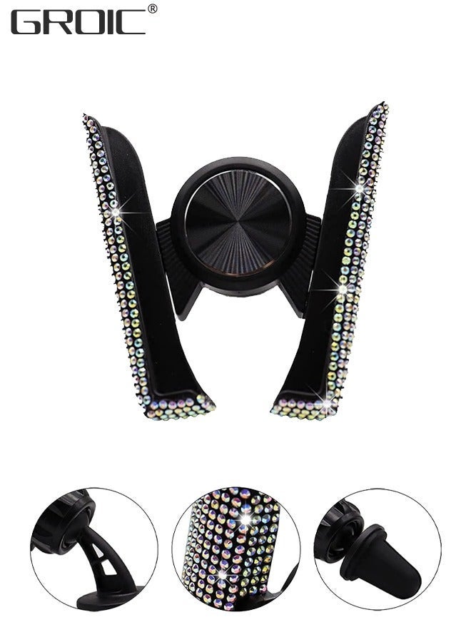 GROIC Bling Car Phone Holder,Car Cell Mount,Universal Mount for Air Vent,Crystal Stand Holder Accessories  - Image 1
