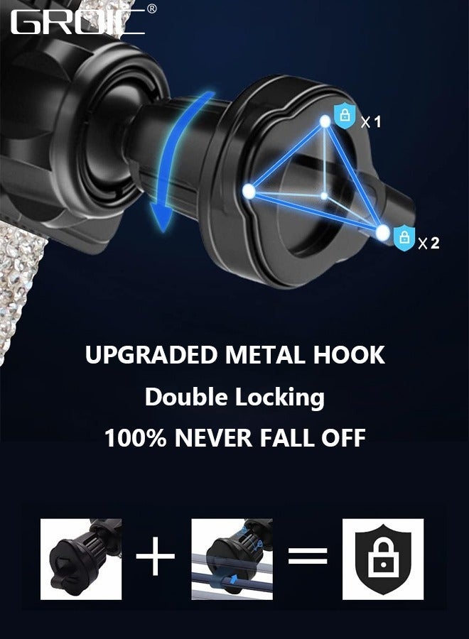GROIC Bling Car Phone Holder,Car Cell Mount,Universal Mount for Air Vent,Crystal Stand Holder Accessories  - Image 4