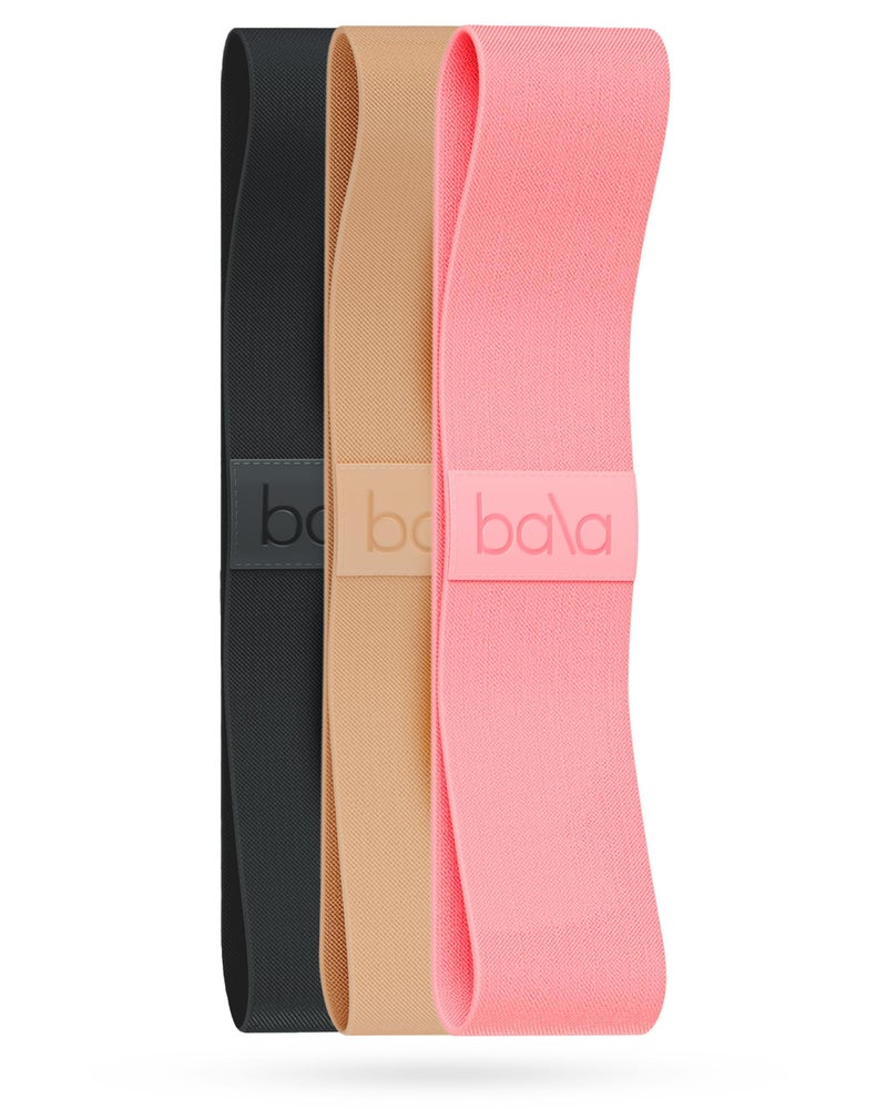 Bala Booty Bands Resistance Bands for Women & Men - Elastic Exercise Bands for Working Out - Wrist, Ankle, Legs & Booty Bands - Workout Resistance Bands for Yoga, Pilates, Strength Training - Image 1