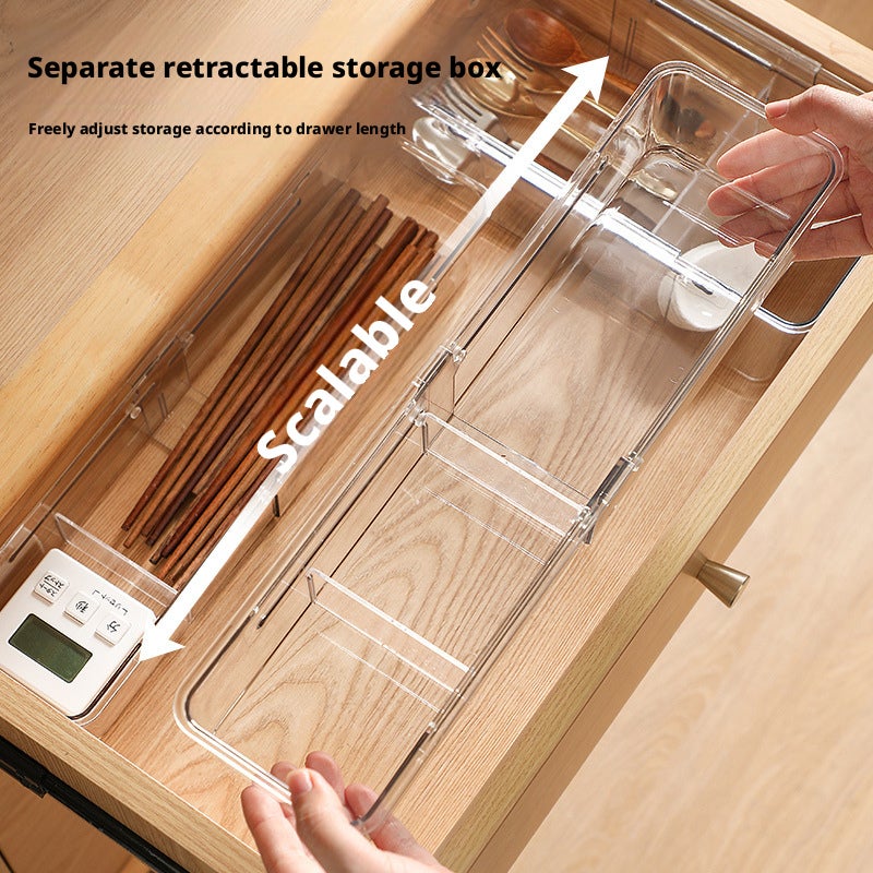 PET Drawer Organizer, Adjustable Storage Box for Kitchen Utensils and Office Desk - Image 2