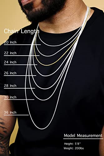 Sac Silver Sterling Silver Diamond-Cut Rope Chain 1.5mm Solid 925 Italy New Necklace 24" - Image 4