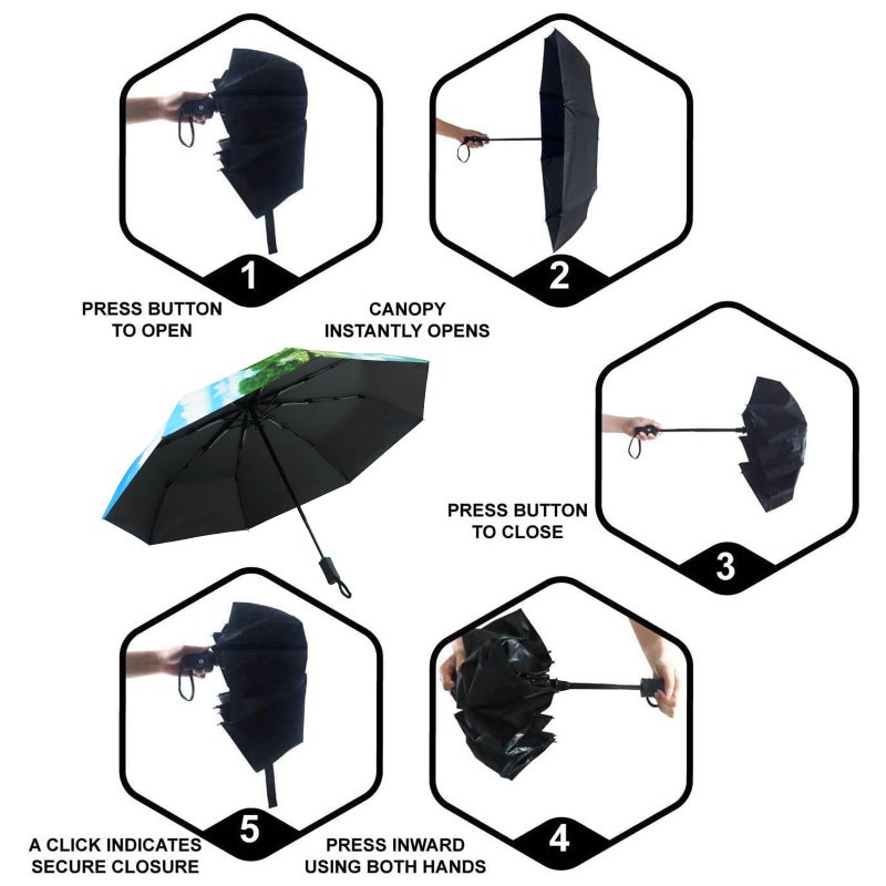 SY COMPACT Travel Umbrella Windproof Automatic Umbrellas Small Compact UV Sun Protection Factory Outlet Umbrella - Image 3