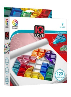 IQ Love Smart Games, Puzzle Game with 120 Challenges 2 Game Modes to Measure Logical and Analytical Thinking Skills 7 Years and Above