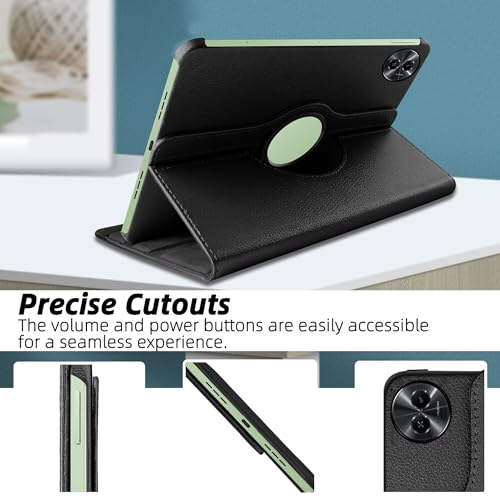 TGK Rotating Cover for realme Pad 2 11.5 inch Tablet Case 360 Degree Leather Smart Flip (Dark Green) - Image 3