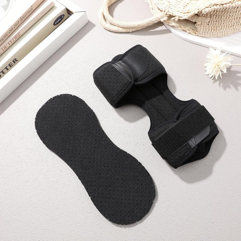Fixed Ankle Brace Foot Lift Support Breathable Black Ankle Sprain Brace Plantar Fasciitis Relief Pressure Exercise Men Women - Image 5