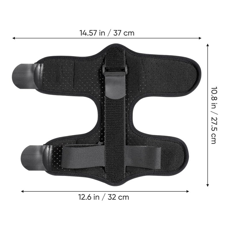 Fixed Ankle Brace Foot Lift Support Breathable Black Ankle Sprain Brace Plantar Fasciitis Relief Pressure Exercise Men Women - Image 2