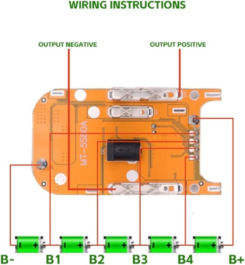 Board Charger, 10Pcs 5S 18V 21V 70A 80A 90A Battery Charging Protection Pack Circuit Board BMS Module for Power Tools PCB Protection(70A) - Image 4