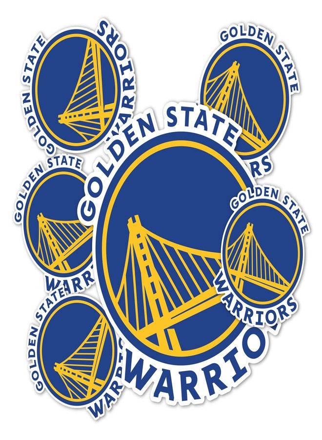 Desert Cactus Golden State Warriors Sticker NBA Officially Licensed Vinyl Decal Laptop Water Bottle Car Scrapbook Sheet (Type 3 Global) - Image 1