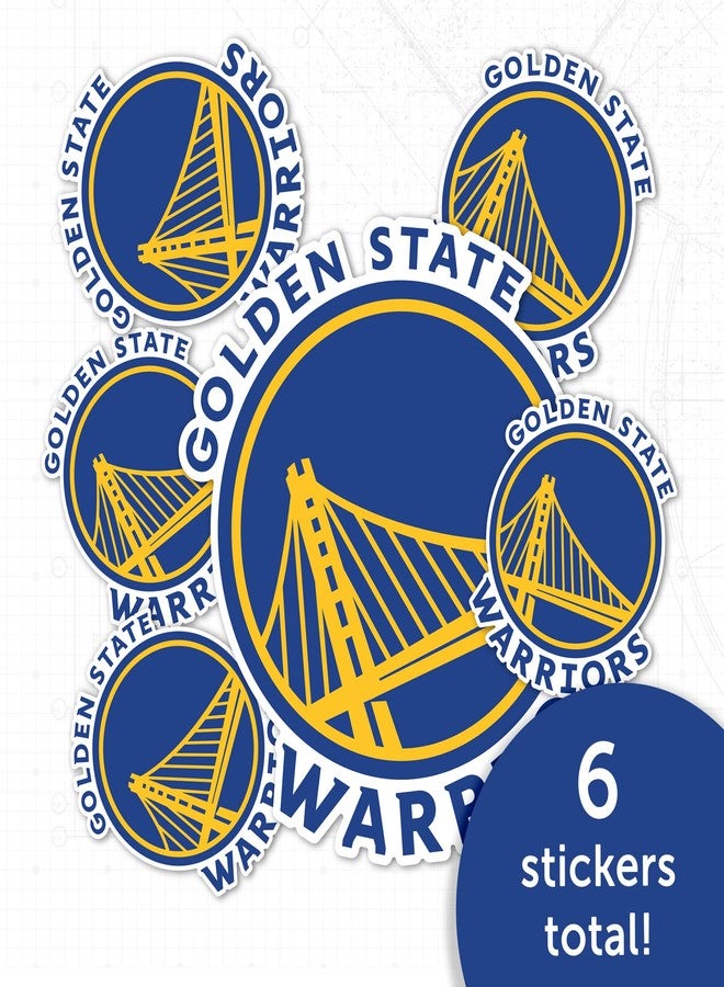 Desert Cactus Golden State Warriors Sticker NBA Officially Licensed Vinyl Decal Laptop Water Bottle Car Scrapbook Sheet (Type 3 Global) - Image 5