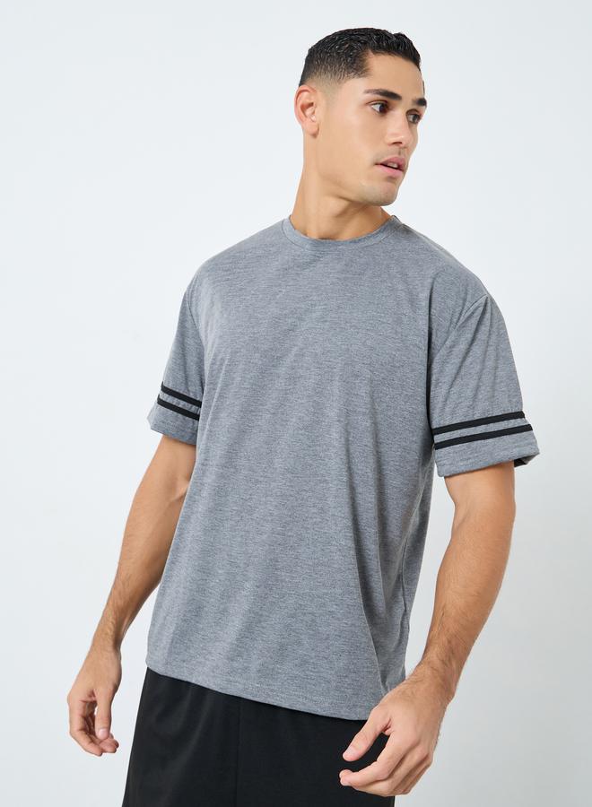 Styli Relaxed Fit Striped T-Shirt and Shorts Pyjama Set - Image 2