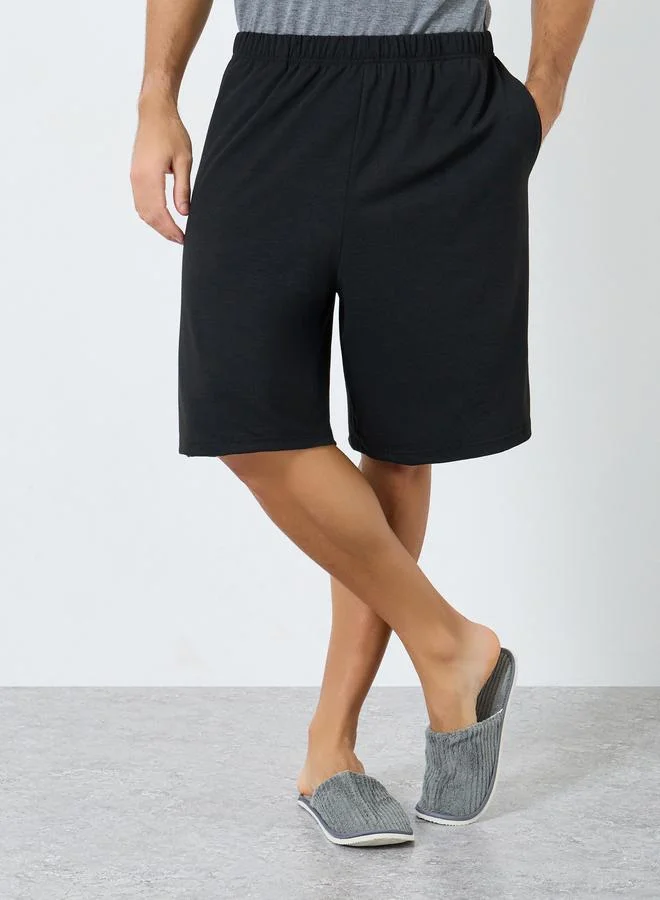 Styli Relaxed Fit Striped T-Shirt and Shorts Pyjama Set
