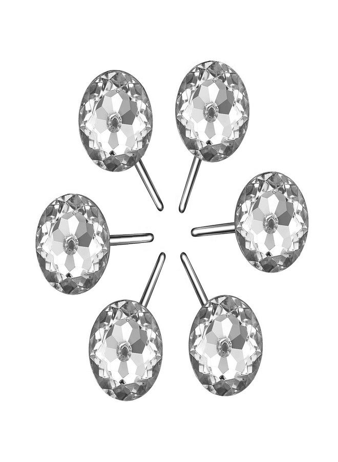 HBlife 12 Pcs Acrylic Decorative Rolling Diamond Shower Curtain Hooks Rust Proof Rhinestones Crystal Bling Shower Curtain Hooks for Curtain and Shower Rod, Clear Round - Image 4