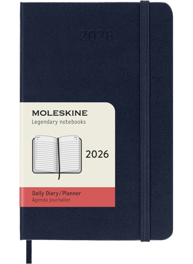 MOLESKINE موليكسين: 12M يومي جيب أزرق ياقوتي صلب