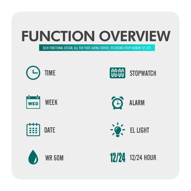 FIZILI Boys Watch Digital Sports Waterproof Outdoor Kids Watches Alarm Clock 12/24 H Stopwatch Calendar 3-15 Year Old Boys Girls Wristwatch - Blue - Image 5
