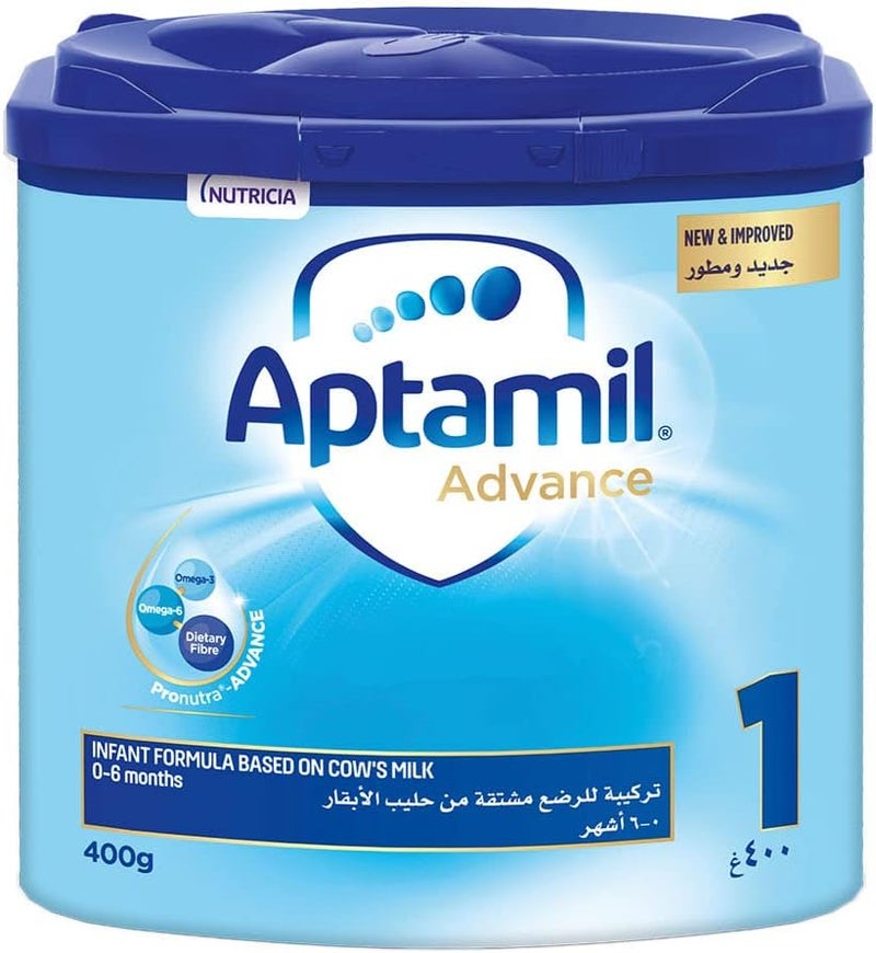 Aptamil 1 Infant Formula Milk, Stage 1, Milk Powder for Infants from 0 to 6 Months, 400 g - Image 1