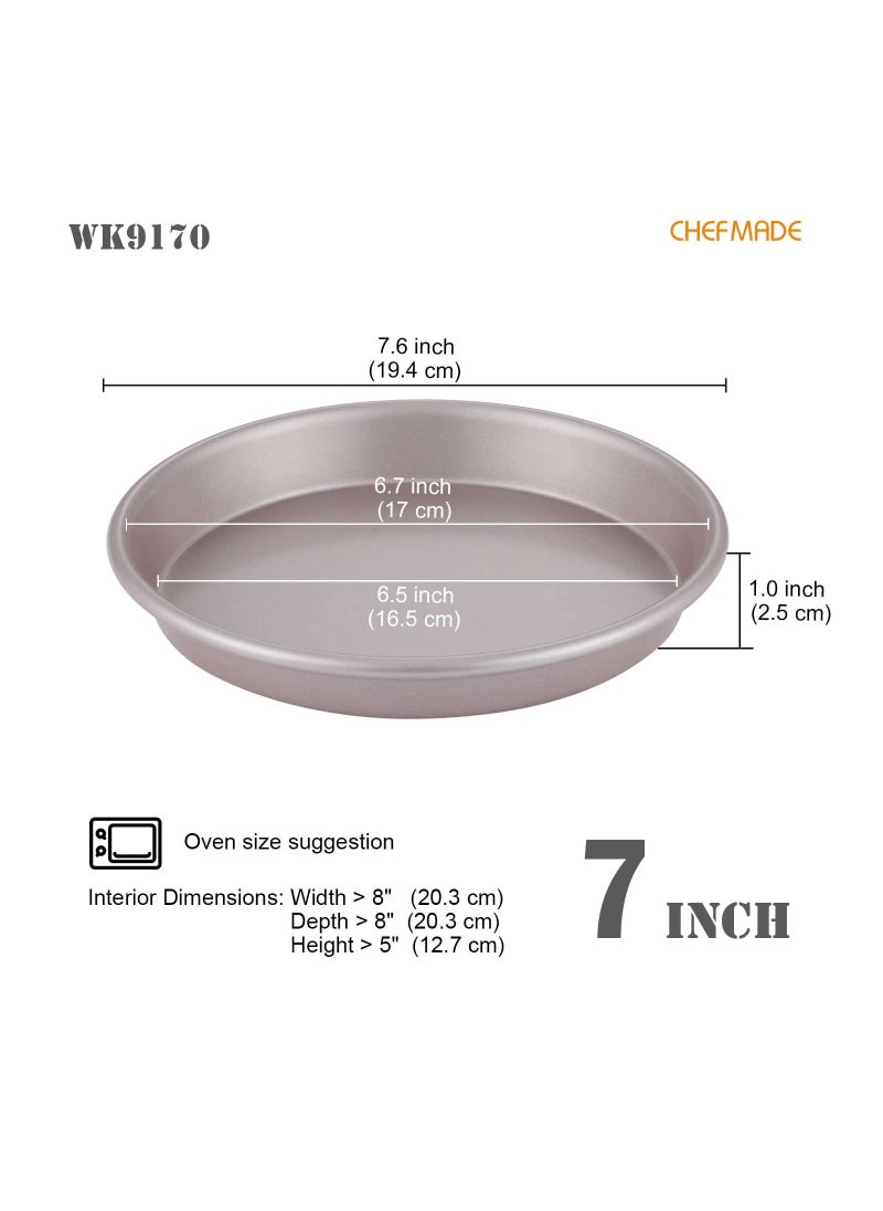 chefmade - Pizza Pan 7 Inch Non Stick Pancake Bakeware - Image 1