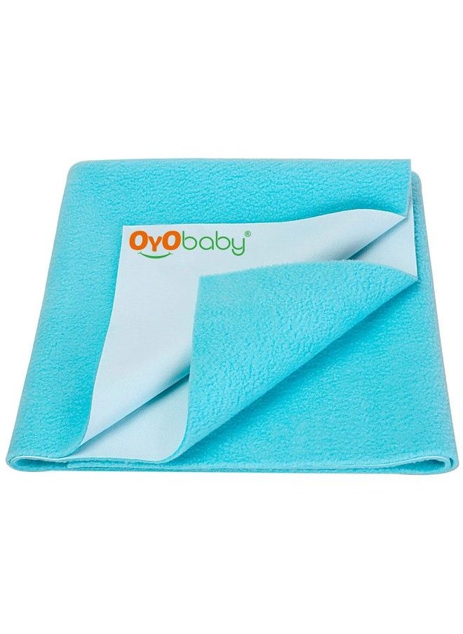 OYO BABY Waterproof Quick Dry Sheet For Baby; Bed Pad ; Baby Bed Protector Sheet For Toddler Children (Small (50Cm X 70Cm) Sea Blue)  - Image 2