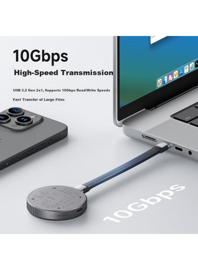 Hagibis Haibeisi Magnetic M.2 Nvme 2230 External Ssd Enclosure For Iphone 16 Mobile Electronic Devices Macbook Laptop Ssd Expansion - Image 4
