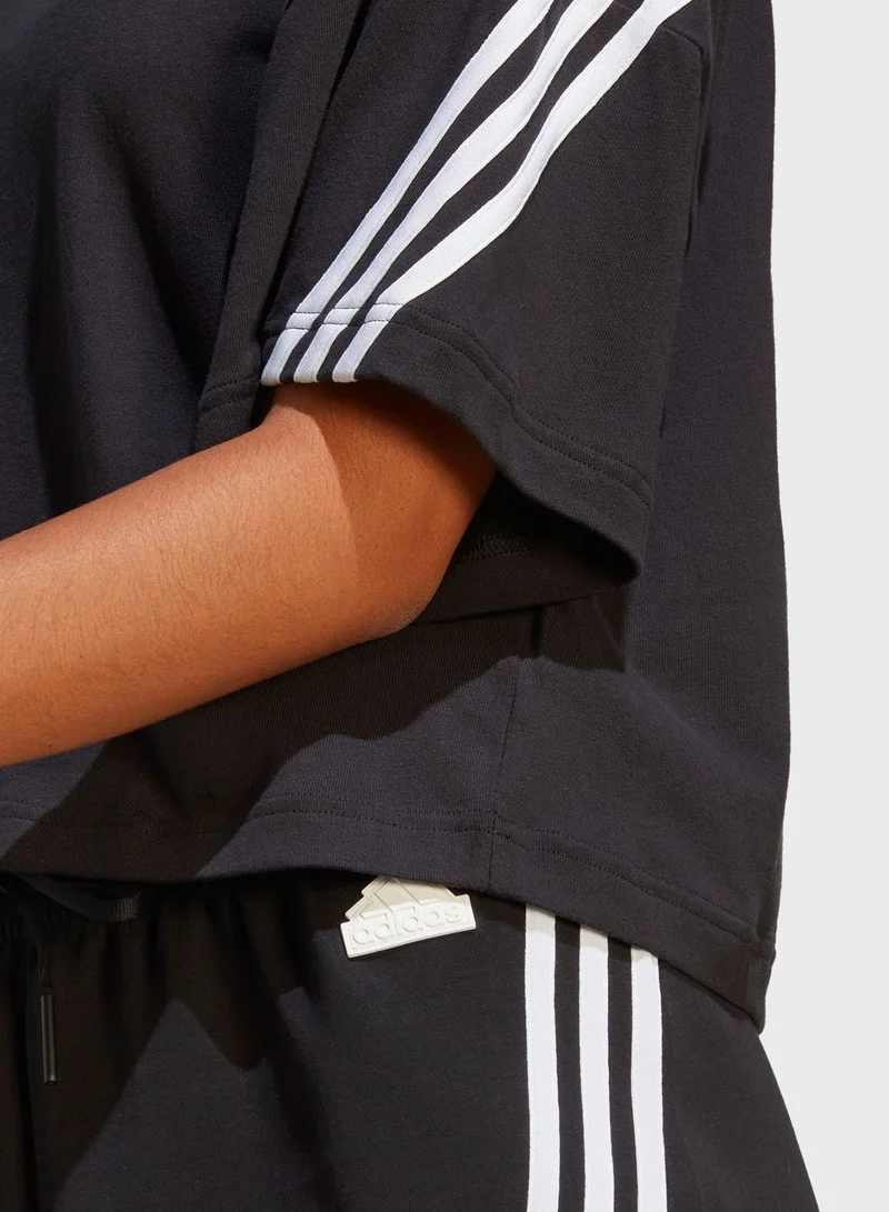 Adidas 3 Stripe Future Icon T-Shirt