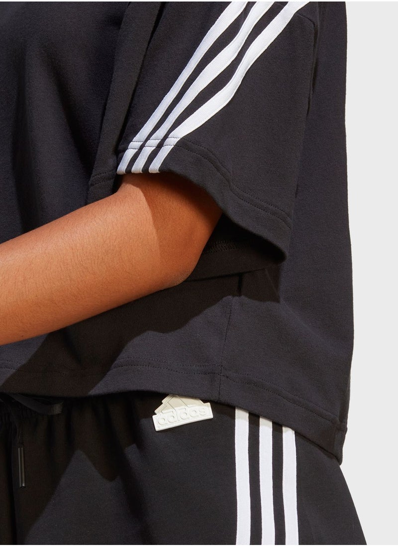 Adidas - 3 Stripe Future Icon T-Shirt - Image 1