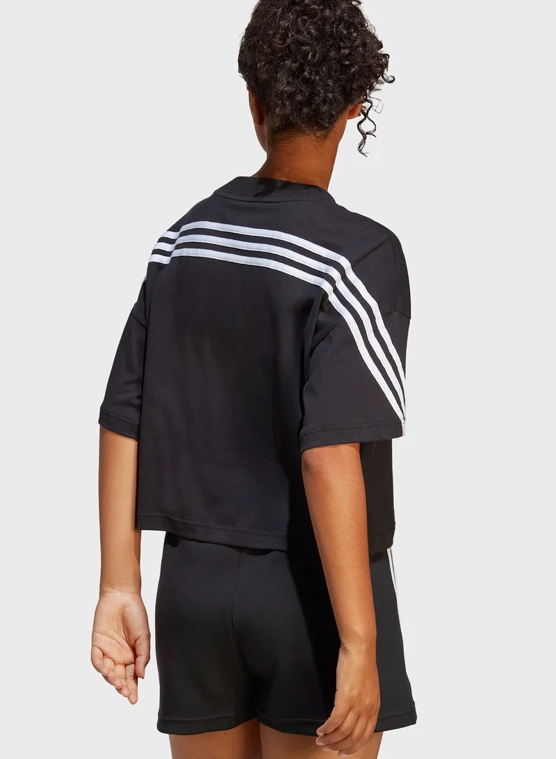 Adidas 3 Stripe Future Icon T-Shirt