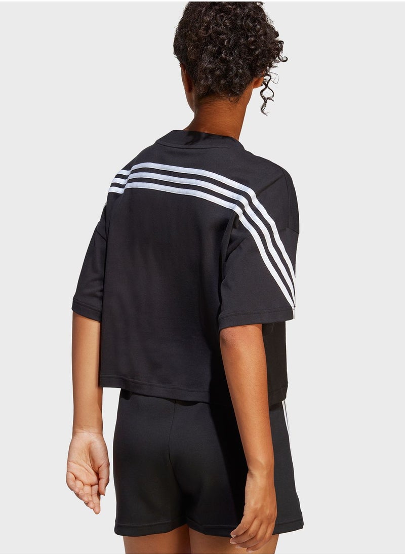 Adidas - 3 Stripe Future Icon T-Shirt - Image 1