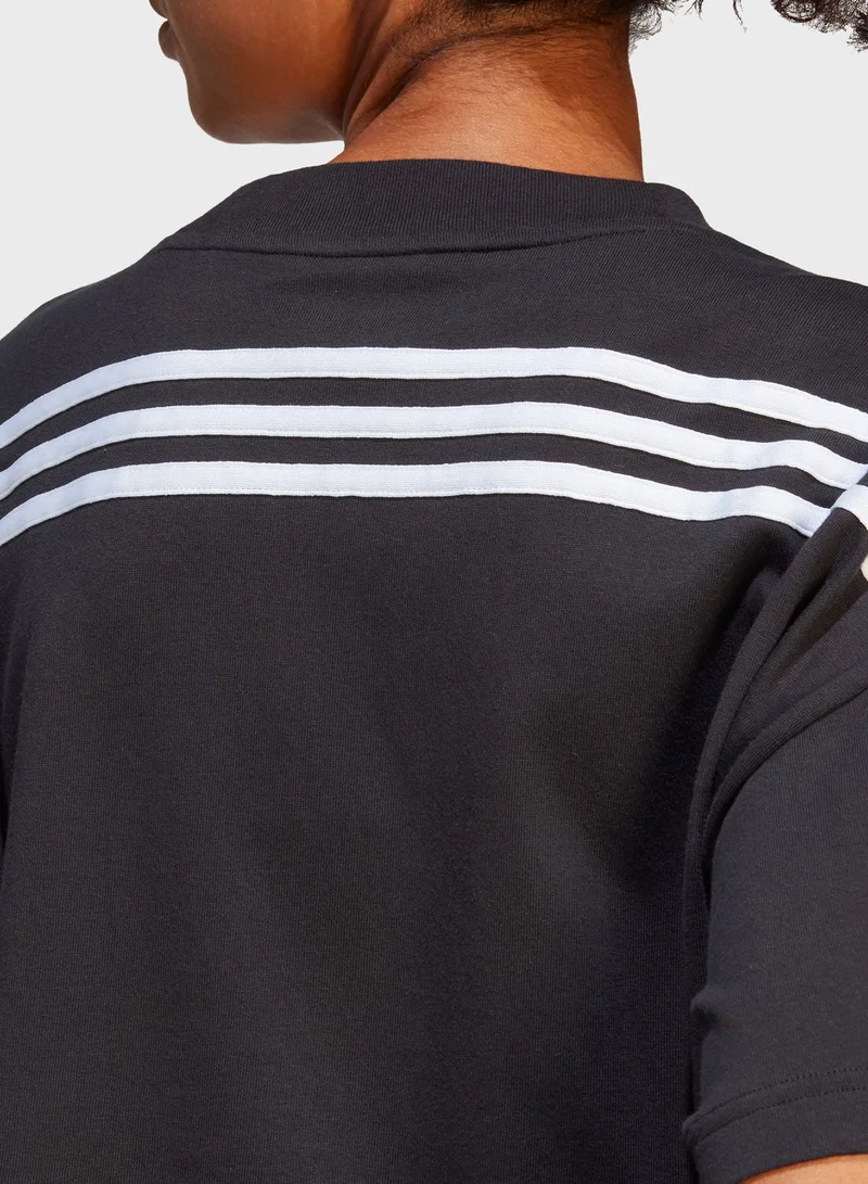 Adidas 3 Stripe Future Icon T-Shirt
