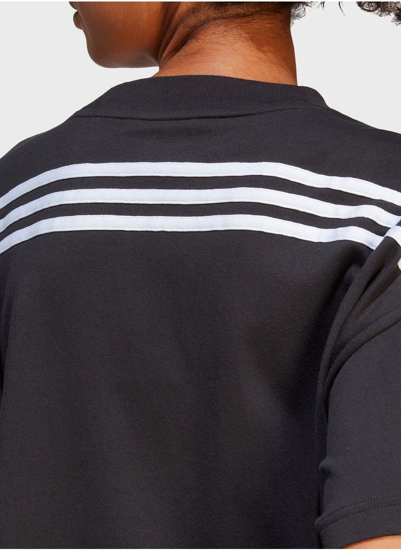 Adidas - 3 Stripe Future Icon T-Shirt - Image 1