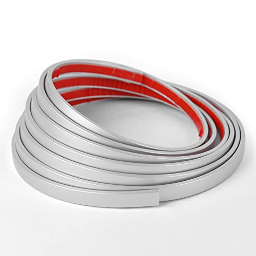 Wowstar 30 Ft Peel and Stick Trim, Molding Trim for Walls, Edges, Borders, Window Frames, Backsplash Tiles, Flexible and Self Adhesive Trim, Silver - Image 1
